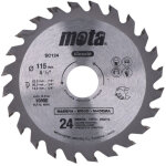 Mota - lame de scie en tungst�ne pour couper le bois pour radial 115 mm 24th sc124