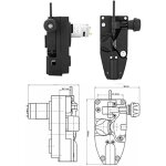 Moteur d'alimentation de fil de petit pain de soudeur de mig dc 24v 10w, machine de d�vidoir de fil � ...