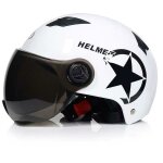 Moteur �lectrique casque de voiture scooter v�lo open face half baseball cap anti - uv safety hard hat ...