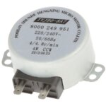 Moteur de plateau (481236158449, da31 - 10107c) four micro - ondes ariston hotpoint, bauknecht, brandt, ...