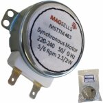 Moteur de plateau (481236158449, da31 - 10107c) four micro - ondes ariston hotpoint, bauknecht, brandt, ...