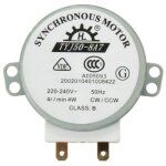 Moteur tyj50 - 8a7 220 - 240 v ca 4 tr / min cw / ccw 50 hz pour micro - ondes