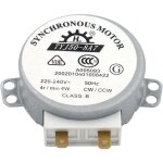 Moteur tyj50 - 8a7 220 - 240v ac 4r / min cw / ccw 50hz pour table de tour de four � micro - ondes vde ...