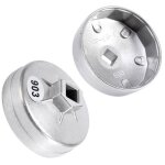 Mothinessto fl�te de filtre � huile cl� de filtre � huile en aluminium � 14 cannelures de 74mm, outil ...