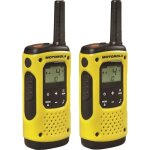 Motorola - radiotelefon t92 h2o talkie - walkie 16 canaux noir, jaune