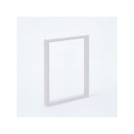 Lot 2 pieds pour mange debout rectangulaire ht110 x l59cm blanc mat