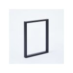 Lot 2 pieds pour mange debout rectangulaire ht110 x l59 cm noir mat
