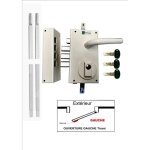 Serrure 3 points mottura 468 k blanche remplact. serr. fichet 787. gauche