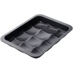 Moule 12 mini pains ou brioches 36 x 27 cm zenker black metallic