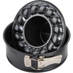 Moule � manqu� � charni�re avec fond � savarin 18 cm zenker black metallic