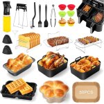 Moule silicone air fryer pour ninja af400eu af300eu, accessoire air fryer ninja, ninja double stack xl ...