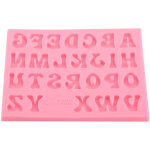 Moule en silicone alphabet 26 lettres rose pour diy cr�atif
