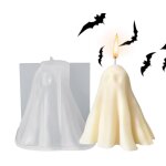 Moule en silicone fant�me 3d moule � bougie fant�me gothique d'halloween ? moules en silicone pour d�coration, ...