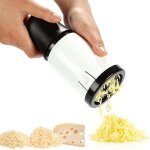 Moulin � fromage manuel avec 2 lames interchangeables en acier inoxydable, r�pe � fromage, trancheuse ...
