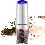 Moulin � sel et poivre �lectrique � piles, automatique, � mouture fine et grossi�re, flacon � �pices ...