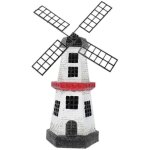 Moulin � vent solaire led �tanche pour jardin