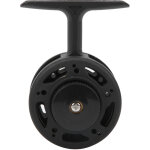 Moulinet de p�che � glace avec roue avant m�tallique, convertible droitier / gaucher et pied haut (diam�tre ...