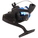 Moulinet de p�che l�ger en plastique pour eau douce, accessoire de p�che rotatif (bleu)