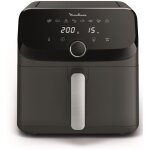 Moulinex easy fry mega ez855hf0 friteuse noir gris