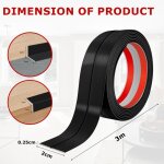 Moulure murale adhesive plinthe souple moulure decorative corniere pvc baguette de finition protection ...