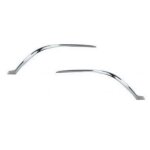 Moulures de pare - choc avant chrom�es kit renault scenic 4 depuis 2016