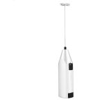 Mousseur � lait portatif, machine � mousse �lectrique pour caf� lattes, ufs, m�langeur de boissons (argent) ...