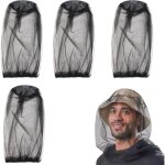 Moustiquaire de t�te 4 pi�ces, protection anti - moustiques et insectes pour le camping et les voyages ...