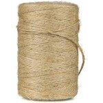 Mowze - 200m ficelle de jute, ficelle de jardin, corde de jute naturelle, arts artisanat ficelle, pour ...
