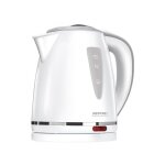 Mpm - mcz - 64 bouilloire lectrique 1 litre, sans bpa, rsistance cache sans fil 360 1200w blanc