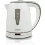 Mpm - mcz - 64 bouilloire �lectrique 1 litre, sans bpa, r�sistance cach�e sans fil 360� 1200w blanc