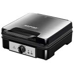 Mpm mgo - 36m gaufrier professionnel pour 4 gaufres belges paisses plaques antiadhsives 1200w noir ...