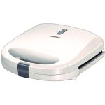 Mpm mop - 27 appareil � sandwichs pour 2 sandwiches, 4 en forme de triangle, antiadh�sif 750w blanc