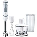 Mq 5235 wh minipimer 5 mixeur plongeant 1000w avec hachoir, gobelet doseur et fouet. - braun