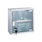 Armoire  pharmacie  cl acier & inox verre msv