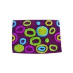 Msv - tapis de bain coton 40x60cm motif ronds multicolor violet Msv - tapis de bain coton 40x60cm motif ronds multicolor violet