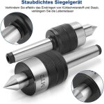 Mt2 pointe tournante, centre rotatif precision de fraisage d'outils de rotation de centre mt2 live center, ...