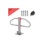 Barrire de parking borne de parking verrouillable de parking rouge argent bloqueur barrire