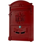 Bote aux lettres murale antique rouge