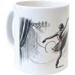 Mug en c�ramique blanche danseuse ballerine
