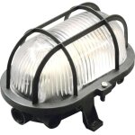Müller - licht oval luminaire pour pièces humides e27 noir Müller - licht oval luminaire pour pièces humides e27 noir