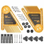 Multi - usage bois fraise double featherboards feather loc tableau pour scies circulaires de table router ...