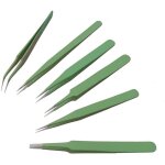 Set de 6 brucelles pro amagn�tiques - de 110 � 140 mm. multirex