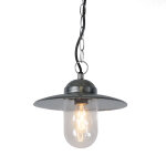 Munich - suspension - 1 lumire -  260 mm - gris - rustique, rtro - clairage extrieur - salon i chambre ...