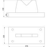 Mw tools - bloc en v presses d'atelier 50 t 276 x 130 x 130mm pbl50t