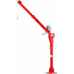 Mw tools ? grue d'atelier mobile 300 kg ? treuil manuel 10m ? hauteur ajustable 2, 16m ? base lourde ...