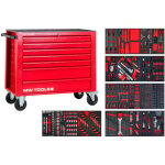 Mw tools - servante d'atelier rouge compl�te large xl 514 outils mwe512g3r