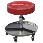 Mw tools ? tabouret d'atelier hauteur r�glable ? capacit� de charge 120 kg ? roues en polyur�thane ? ...