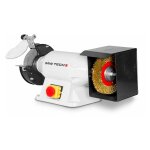 Mw tools - touret à meuler brosse dia. 200 mm 2950 rpm 900 w 230v arbre 32 mm y compris meule et brosse ... Mw tools - touret à meuler brosse dia. 200 mm 2950 rpm 900 w 230v arbre 32 mm y compris meule et brosse ...