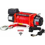 Mw tools ? treuil �lectrique 12v 8164 kg c�ble synth�tique 26m ? moteur 4, 75 kw �tanche ip68 ? t�l�commande ...