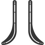 My wall hz21l support pour barre de son rigide noir 1 pc(s)